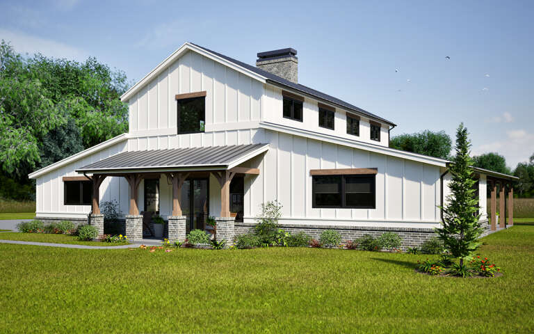 House Plan House Plan #31619 Angled Front Elevation