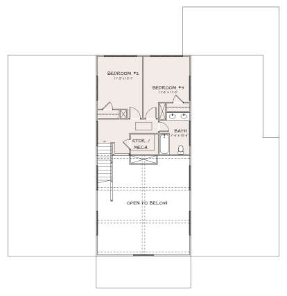 Second Floor for House Plan #2080-00001