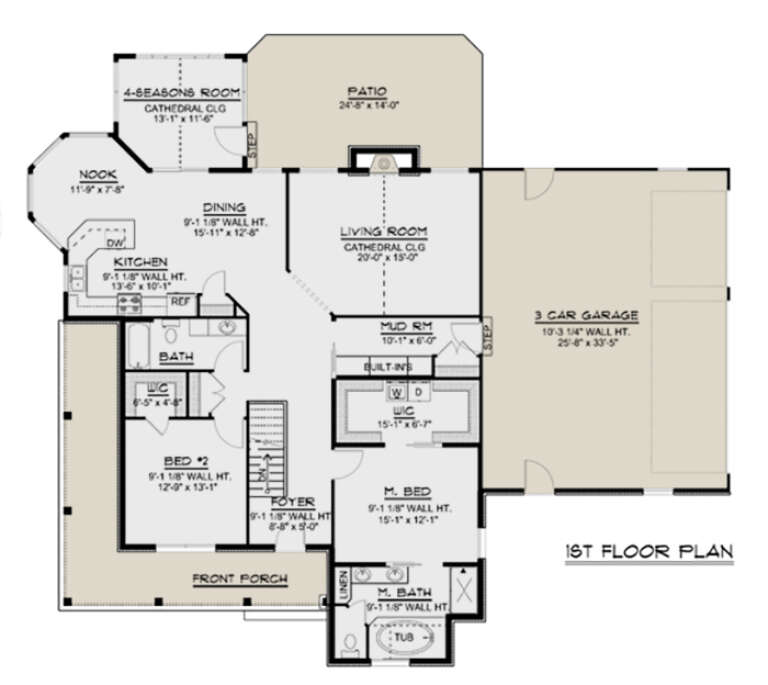 House Plan House Plan #31621 Drawing 1