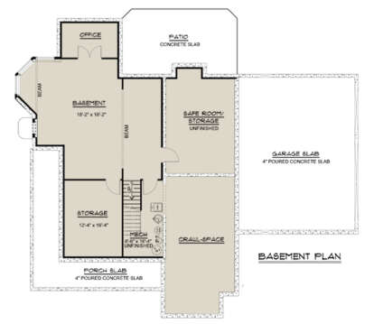 Basement for House Plan #5032-00281