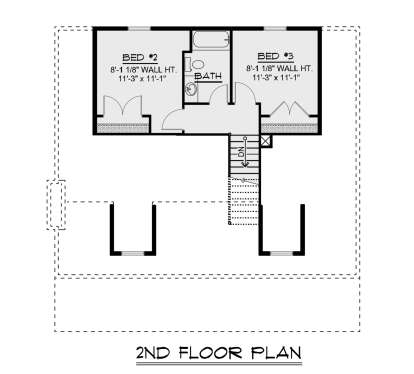Second Floor for House Plan #5032-00282