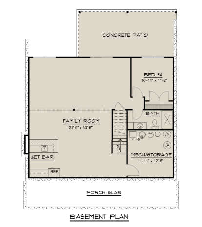 Basement for House Plan #5032-00282