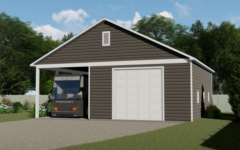 House Plan House Plan #31623 Angled Front Elevation