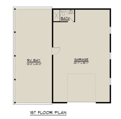 Garage Floor for House Plan #5032-00283