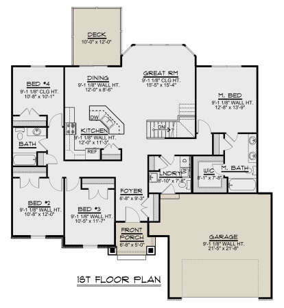 Main Floor  for House Plan #5032-00287
