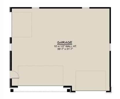 Garage Floor for House Plan #5032-00290