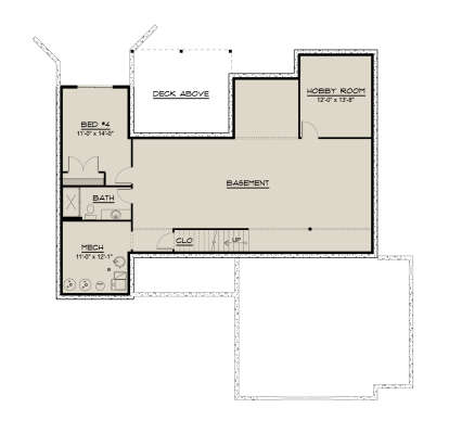 Basement for House Plan #5032-00291