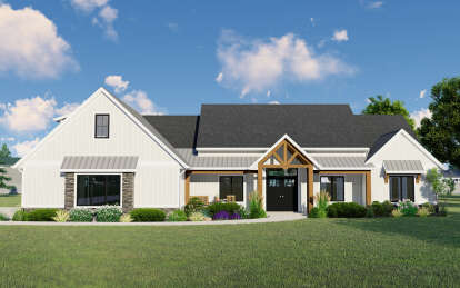 Modern Farmhouse House Plan #5032-00296 Elevation Photo