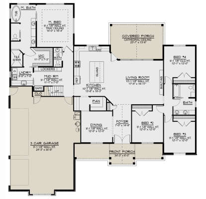 Main Floor  for House Plan #5032-00296
