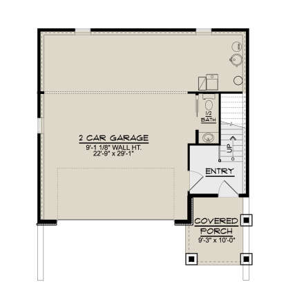 Garage Floor for House Plan #5032-00297