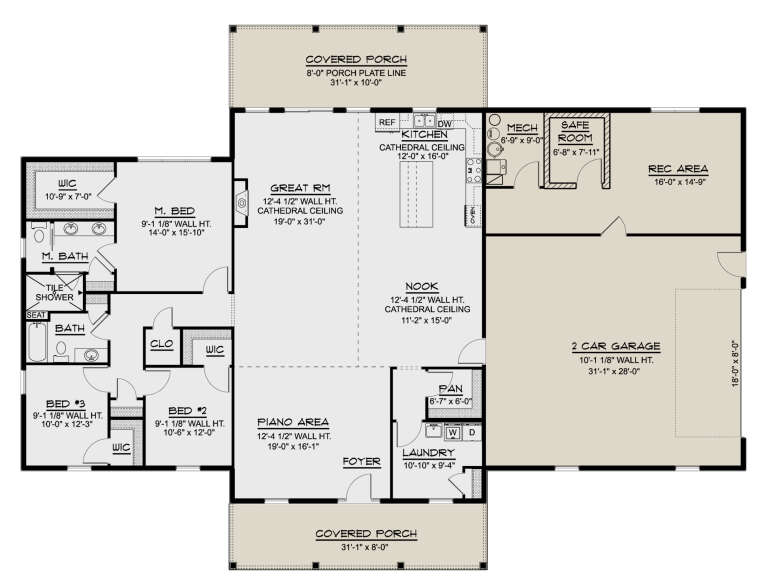 House Plan House Plan #31639 Drawing 1