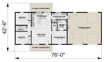 Main Floor  for House Plan #1776-00141