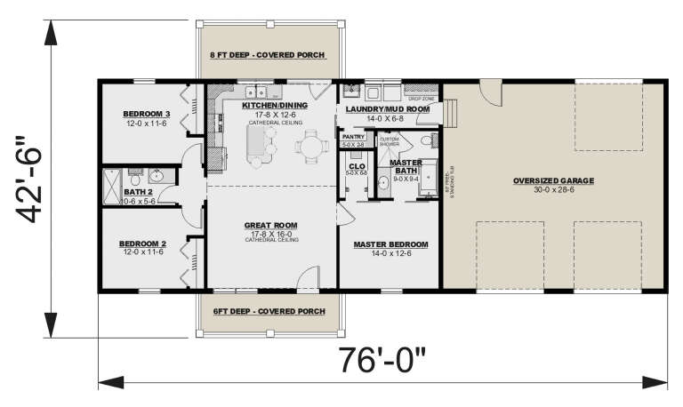 House Plan House Plan #31642 Drawing 1