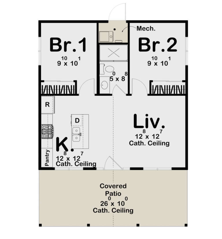House Plan House Plan #31643 Drawing 1