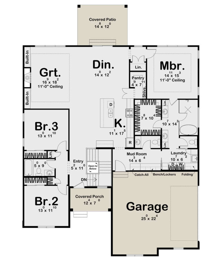 House Plan House Plan #31644 Drawing 1