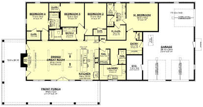 Main Floor  for House Plan #041-00363