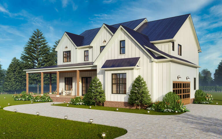 House Plan House Plan #31646 Angled Front Elevation