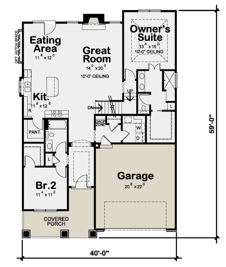 House Plan House Plan #31648 Drawing 1