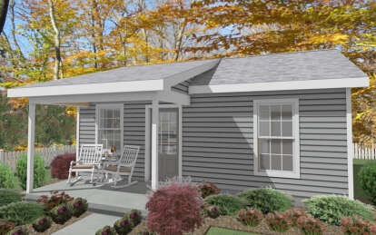 Cottage House Plan #1502-00025 Elevation Photo