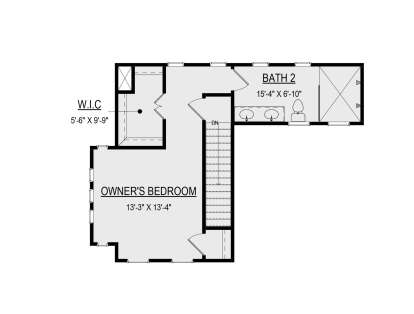Second Floor for House Plan #6261-00064