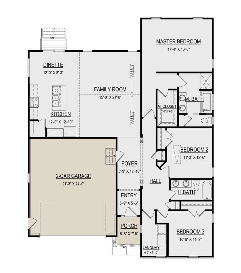 House Plan House Plan #31656 Drawing 1