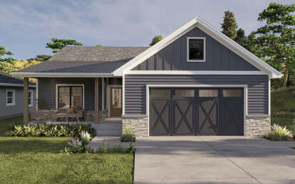 Modern Farmhouse House Plan #963-01028 Elevation Photo