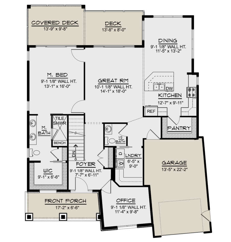 House Plan House Plan #31662 Drawing 1
