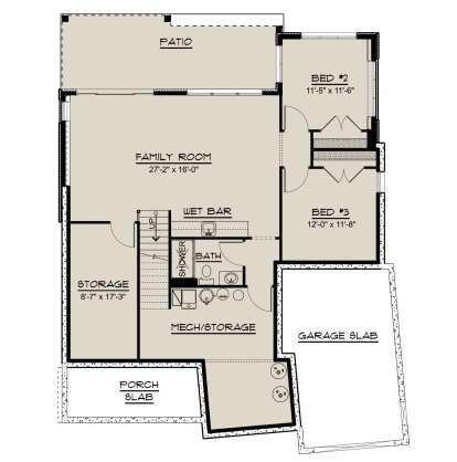 Basement for House Plan #5032-00303