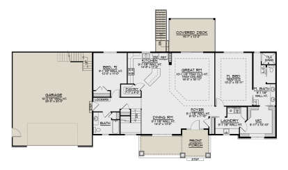 Main Floor  for House Plan #5032-00305