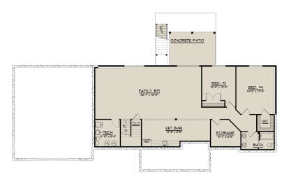 Basement for House Plan #5032-00305