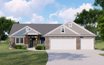 Craftsman House Plan #5032-00306 Elevation Photo