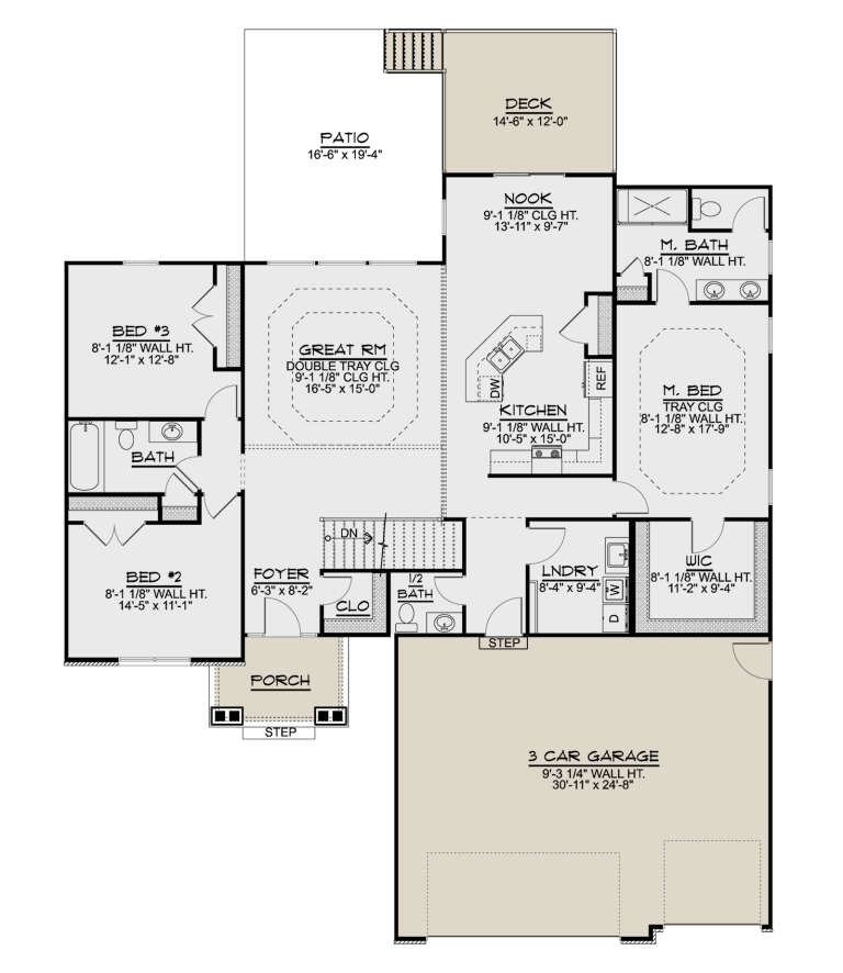 House Plan House Plan #31665 Drawing 1