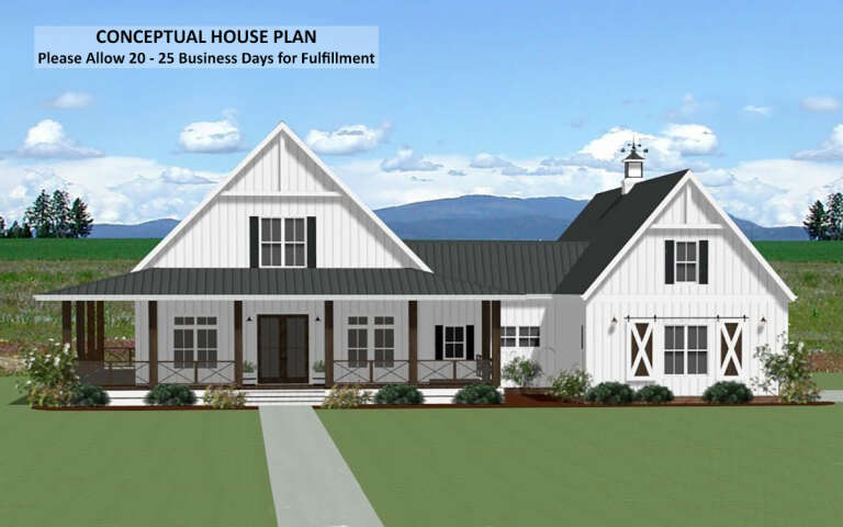 House Plan House Plan #31666 Front Elevation 