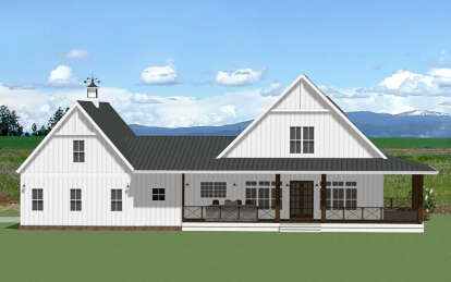 Modern Farmhouse House Plan #6849-00166 Elevation Photo