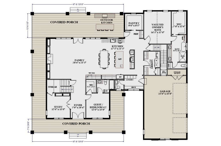 House Plan House Plan #31666 Drawing 1