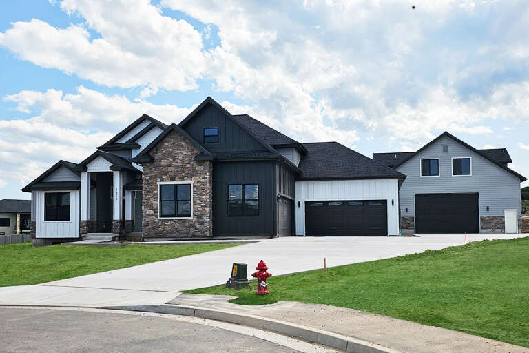 House Plan House Plan #31668 Angled Front Elevation