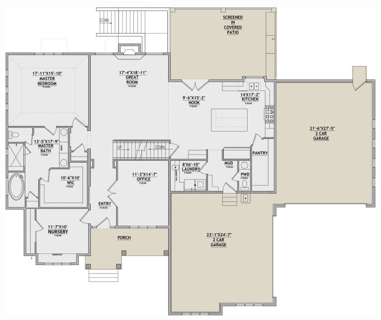 House Plan House Plan #31668 Drawing 1