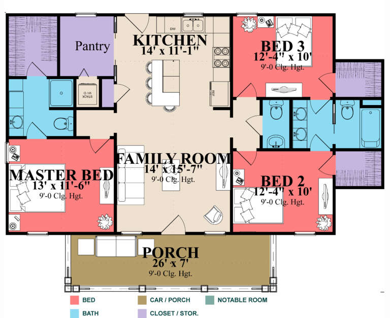 House Plan House Plan #31671 Drawing 1