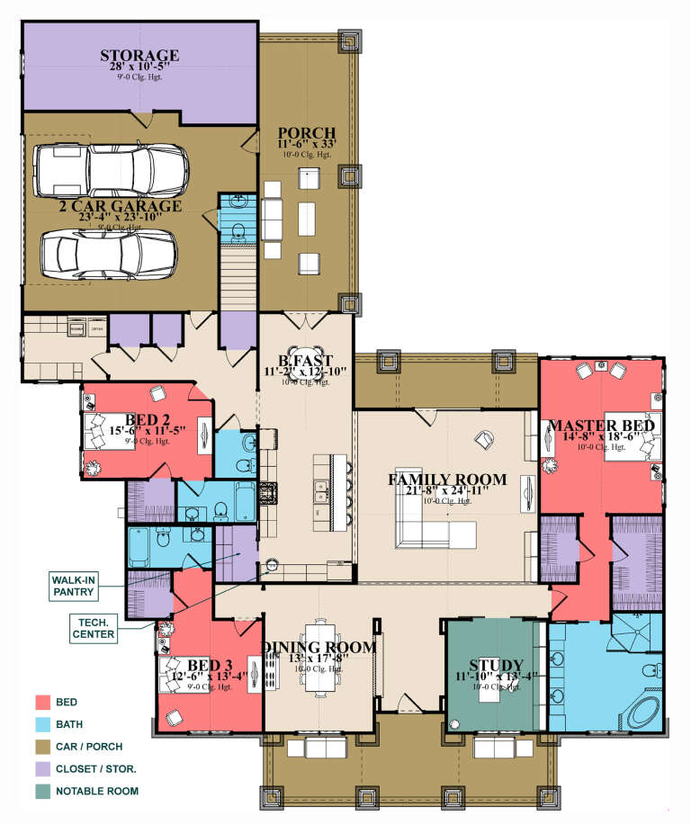 House Plan House Plan #31672 Drawing 1