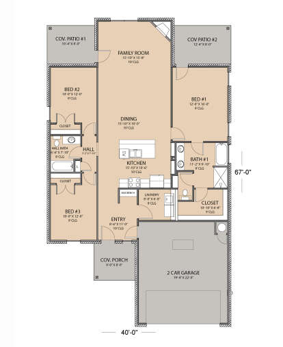 Main Floor  for House Plan #677-00035