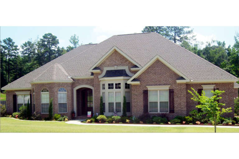 House Plan House Plan #31675 Angled Front Elevation