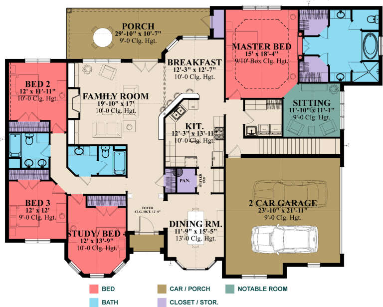 House Plan House Plan #31675 Drawing 1