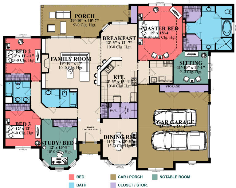 House Plan House Plan #31676 Drawing 1