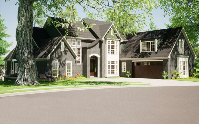 House Plan House Plan #31678 Angled Front Elevation