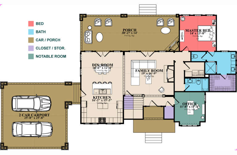 House Plan House Plan #31679 Drawing 1