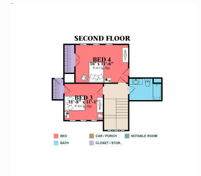 Second Floor for House Plan #1070-00330
