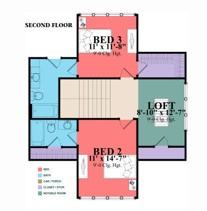 Second Floor for House Plan #1070-00331