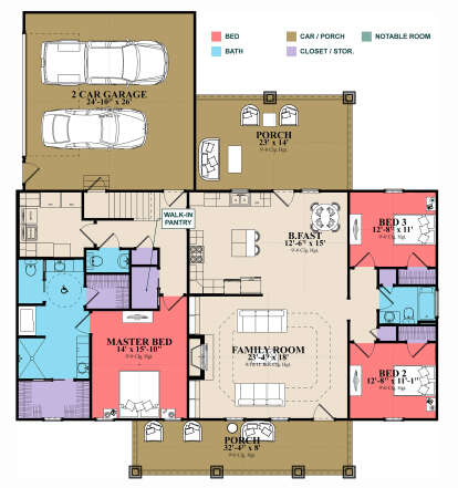 Main Floor  for House Plan #1070-00333