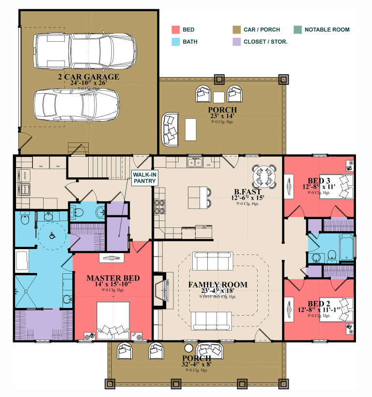 House Plan House Plan #31683 Drawing 1