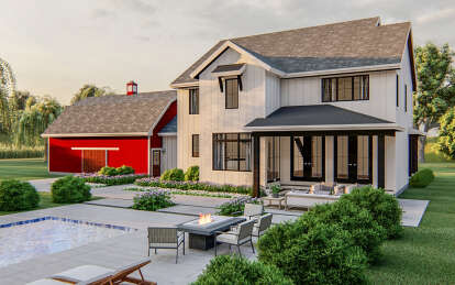 Modern Farmhouse House Plan #963-01030 Elevation Photo